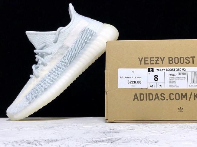 Adidas Cloud White Yeezy Boost 350 FW5317 V2 Reflective 0719